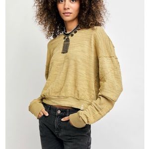 We The Free Size Small Patchwork Pullover Long Sleeve Sweater